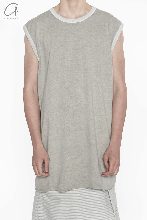 Boris Bidjan Saberi TANK vest collection Handmade in Spain TANK ONE PIECE. RF F035-2QH Light grey 3